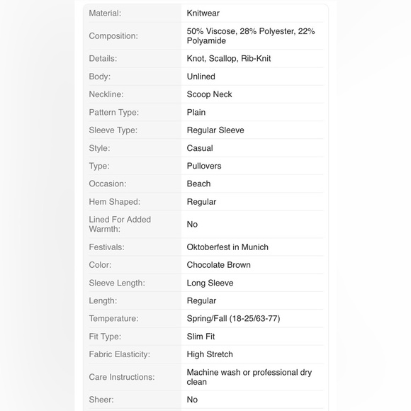 Brown Ribbed Knit Sweater - Picture 6 of 8